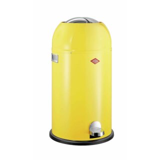 WESCO Kickmaster Soft. Abfallsammler, 33 Liter lemonyellow